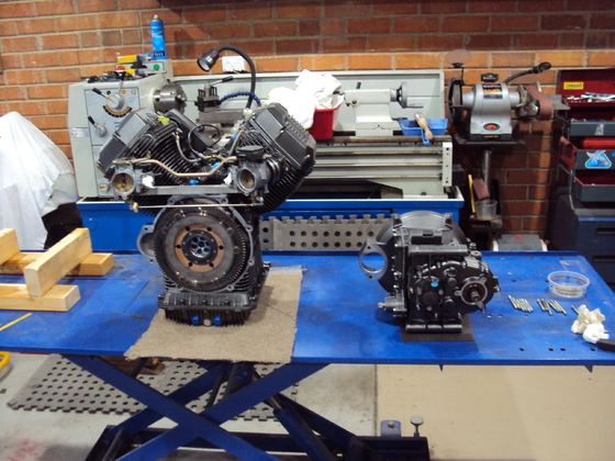 Engine and Gearbox after rebuild